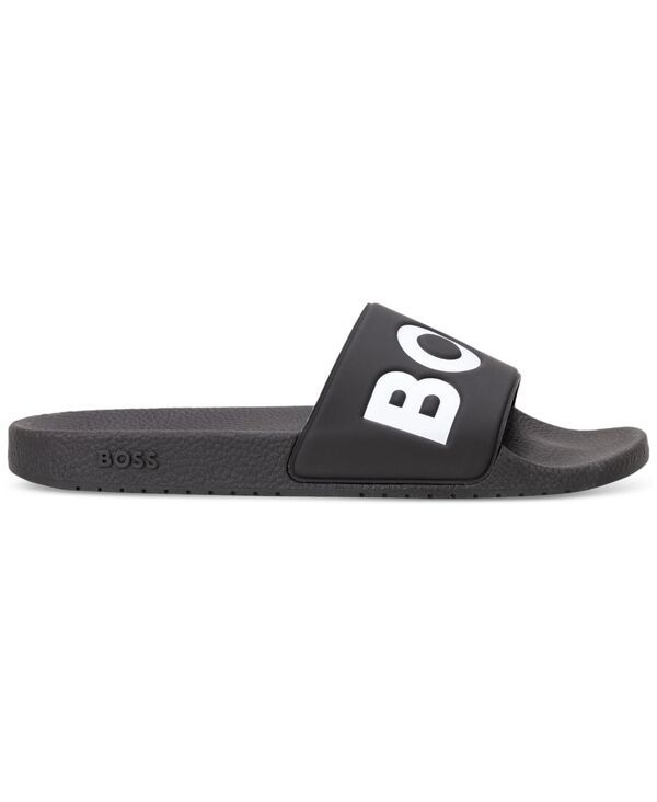 ヒューゴボス メンズ シューズ スリッポン・ローファー サンダル Hugo Boss Mens Aryeh SlipOn Slide Sandals Black ブラック