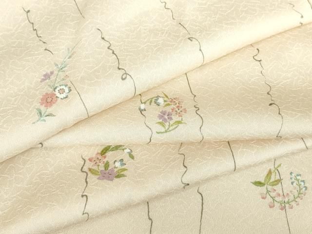 平和屋着物▽小紋　単衣　花丸文　洗える着物　DABE4992az 20,592円