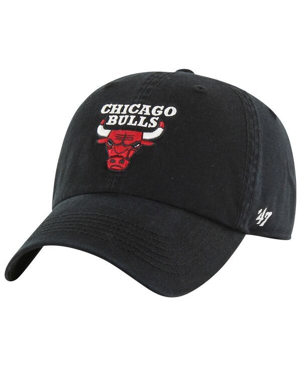 47 ブランド メンズ アクセサリー 帽子 47 Brand Mens Black Chicago Bulls Classic Franchise Fitted Hat Black ブラック