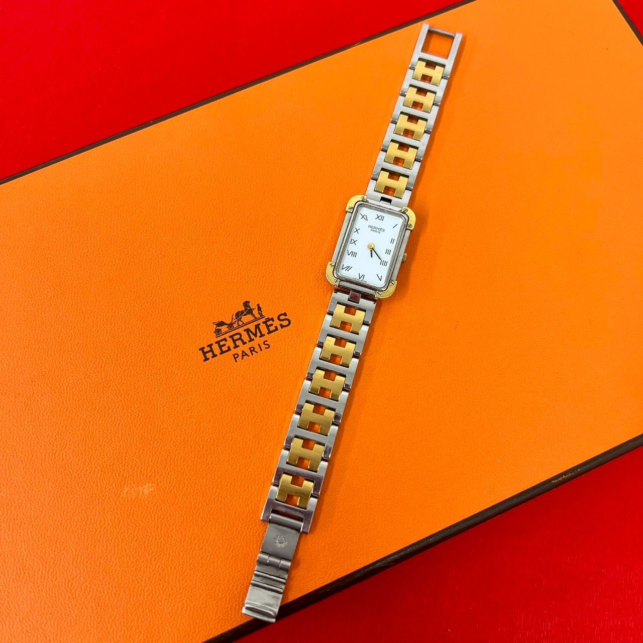 稼働品 極 美品 HERMES エルメス ヴィンテージ クロアジュール
