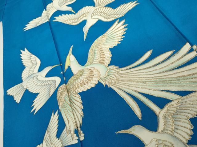 平和屋着物○訪問着 刺繍 鳳凰 金糸 金彩 正絹 逸品 AABJ8634cs - メルカリ