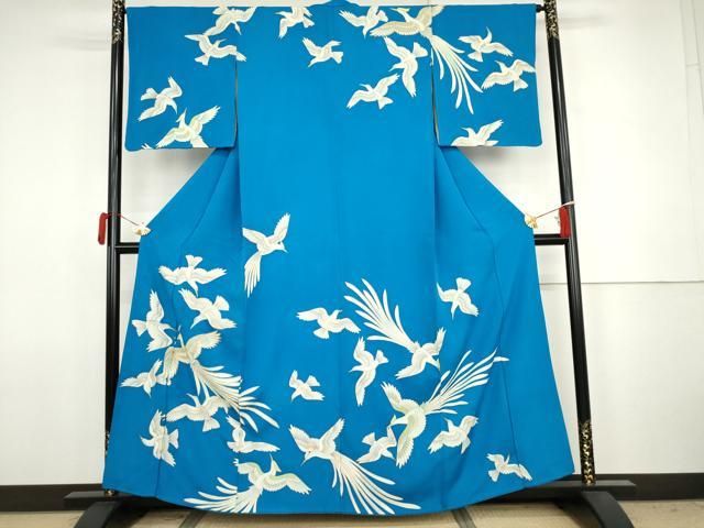 平和屋着物○訪問着 刺繍 鳳凰 金糸 金彩 正絹 逸品 AABJ8634cs - メルカリ