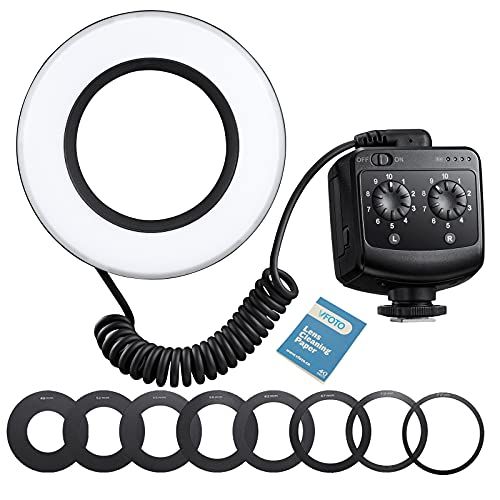 GODOX RING72 マクロリングライト LED 72球 5600K 10段階調光 撮影用ライト 8つのレンズを配合する適応リング, マクロ撮影は、クローズアップ、動植物の写真撮影に使用できます [並行輸入品]送料無料 f34458aa