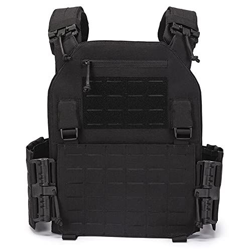 [TWINFALCONS] タクティカルベスト 軽量 プレートキャリア サバゲー用 サバイバルベスト MOLLE モール対応 戦術 サイズ調整可 1000Dナイロン素材 レーザー切断 アップグレード ベスト 通気 バックル付き MK3 MK4 1d4ff2d4