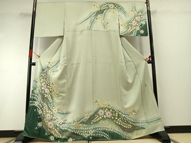 平和屋着物●訪問着　作家物　辻が花　暈し染め　正絹　逸品　AABI1764fy