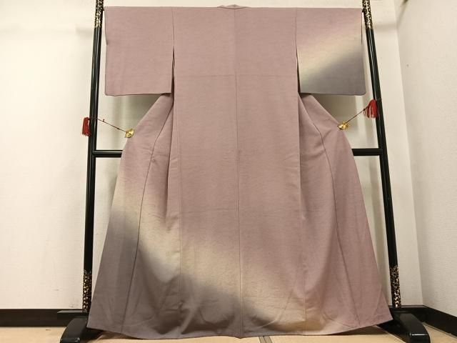 平和屋着物●訪問着　墨流し文様　暈し染め　正絹　逸品　AABI6333ph