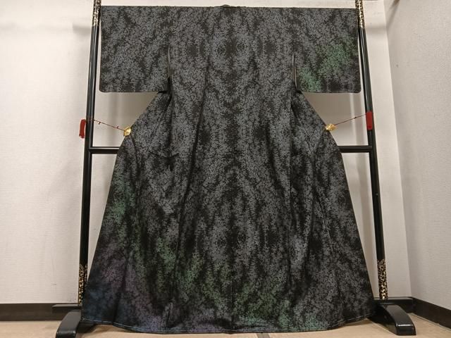 平和屋着物●本場大島紬　訪問着　カタス9マルキ　花尽くし　正絹　逸品　未使用　AABI6336ph