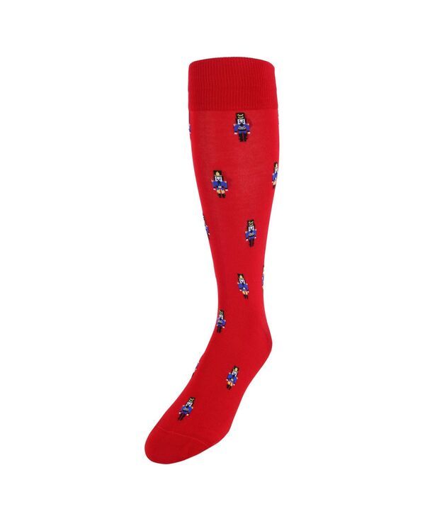 トラファルガー メンズ アンダーウェア 靴下 コットン TRAFALGAR Mens The Nutcracker Over The Calf Christmas Mercerized Cotton