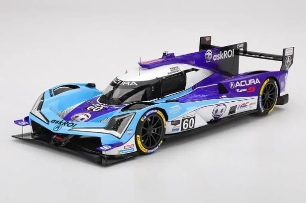 【新品】ミニカー 1/18 Acura ARX-06 IMSA セブリング12時間 2025 Acura Meyer Shank Racing #60 「TOP SPEEDシリーズ」 [TS0689]