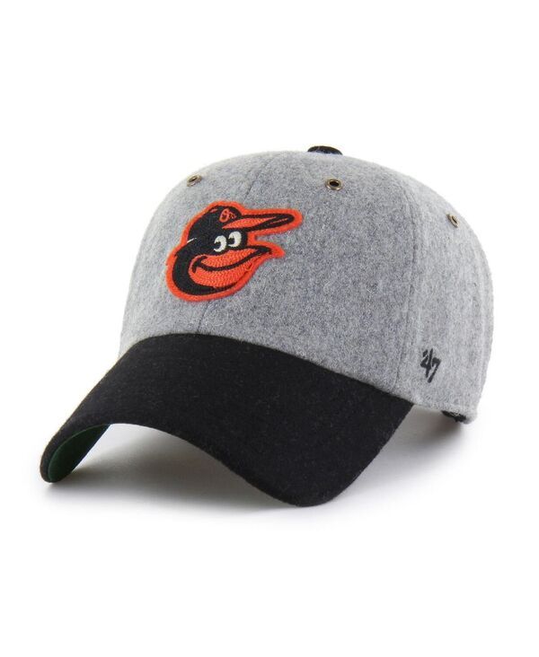 47 ブランド メンズ アクセサリー 帽子 ウール 47 Brand Mens Gray Baltimore Orioles Golden Age Wool Clean Up Adjustable H