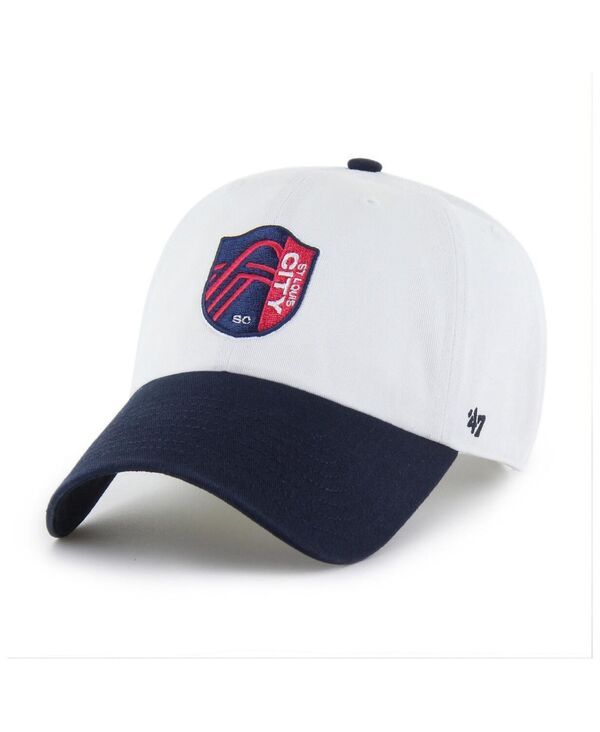 47 ブランド メンズ アクセサリー 帽子 47 Brand Mens White St Louis CITY SC TwoTone Clean Up Adjustable Hat White ホワイ