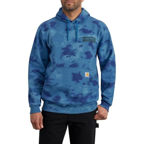 カーハート メンズ トップス シャツ トール パーカー グラフィック Carhartt 107206 Big and Talloose Fit Midweight Watercolor Graphic