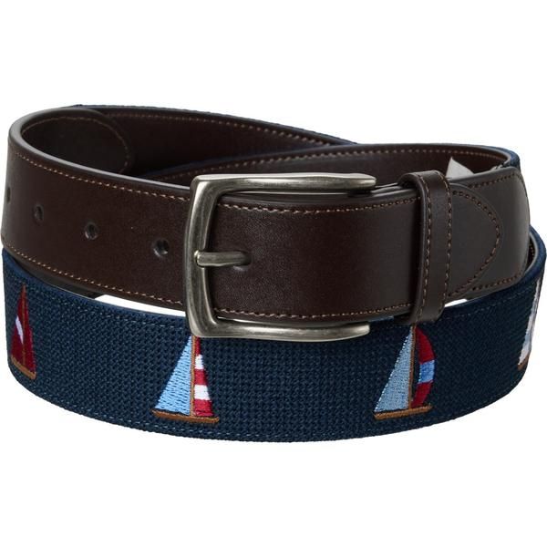 オリジナルペンギン メンズ アクセサリー ベルト Original Penguin Boats Needlepoint Belt Blue ブルー