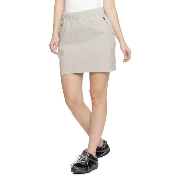 エディー バウアー レディース ボトムスカート Eddie Bauerainier PullOn Skort UPF 50 Pumice