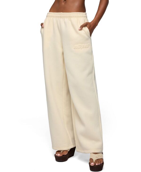 アディクテッド レディース ボトムス カジュアルパンツ スウェットパンツ トール Edikted Womens Totally Sweatpants Cream クリーム