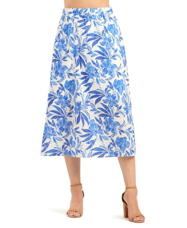 ビーシーエックス レディース ボトムスカート プリーツ プリント BCX Womens Eyelet Print Pleated PullOn Skirt Pat G