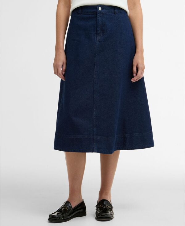 バブアー レディース ボトムスカート ミディ デニム Barbour Womens Denimaia Midi Skirt Rinse Wash デニム