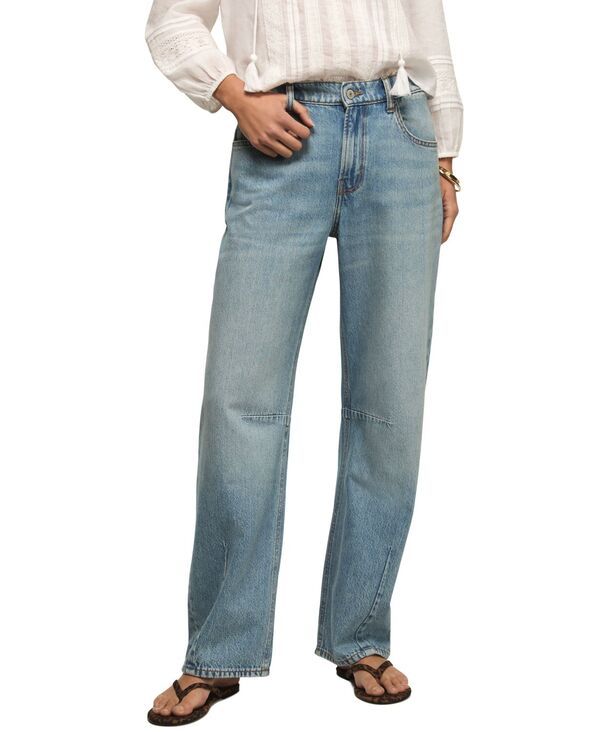 ラッキーブランド レディース ボトムス デニムパンツ コットン ジーンズ Lucky Brand Womens Cotton Barrel WideLeg MidRise Jeans Atomic A