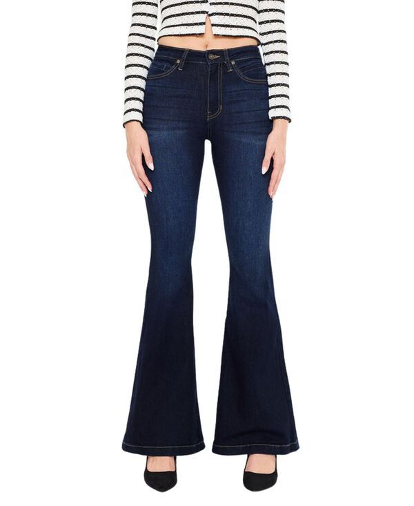 カンクン レディース ボトムス デニムパンツ ジーンズ KanCan Womens Roel High Rise Super Flare Jeans Dark wash 20,060円