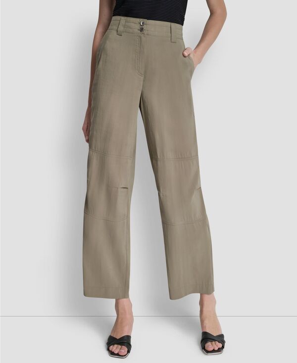 ダナ キャラン ニューヨーク レディース ボトムス カジュアルパンツ カーゴパンツ スエード DKNY Womensueded Fuji TwoButton Cargo Pants Light Fat