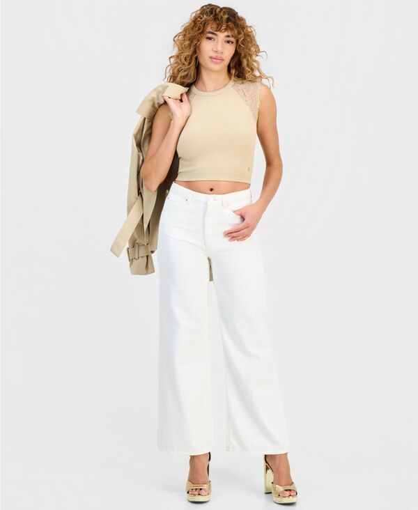 ゲス レディース ボトムス デニムパンツ アンクル ジーンズ GUESS Womens WideLeg Ankle Jeans Natural Wave