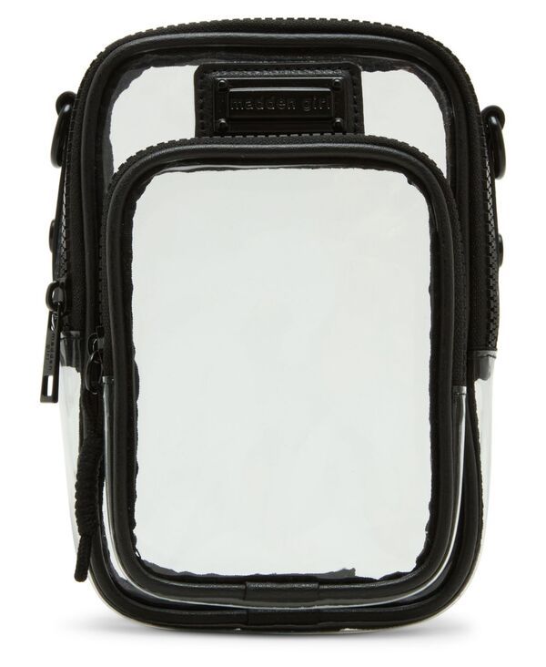 マッデンガール レディース バッグ ミニ Madden Girl Willowv Clear Mini Cellphone Crossbody Bag Black ブラック