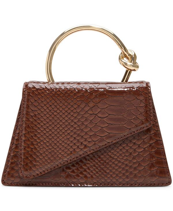 アルド レディース バッグ ミニ ALDO Aellax Mini Top Handle Satchel Handbag Mix Mat Brown ブラウン
