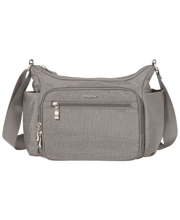 バッガリーニ レディース バッグ Baggallini Crosstown Small Hobo Crossbody Handbag Sterling Shimmer