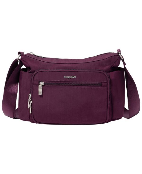バッガリーニ レディース バッグ Baggallini Crosstown Small Hobo Crossbody Handbag Mulberry
