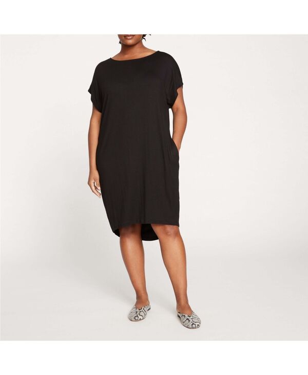 ユニバーサル スタンダード レディース トップス ワンピース ジャージー Universal Standard Womens Liquid Jersey Shift Dress Black ブラック