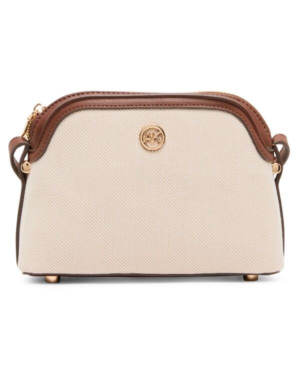 アンクライン レディース バッグ Anne Klein Dome Small Crossbody Handbag BrownNatural ブラウン