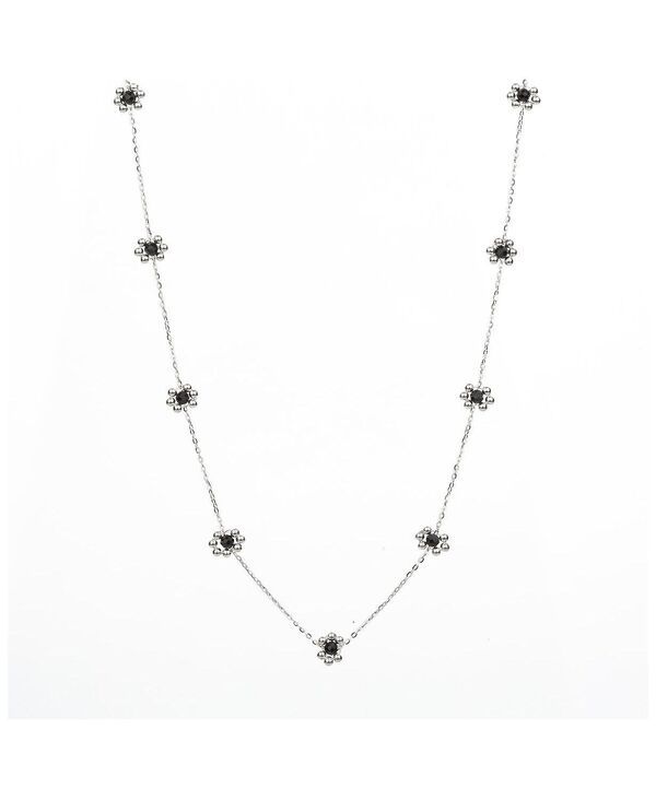 ベアフルーツジュエリー レディース アクセサリー ネックレス・チョーカー・ペンダントトップ レース Bearfruit Jewelry Sterling Dari Onyx Flower Neckla