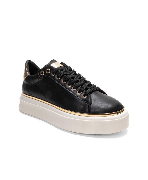 プロローグシューズ レディースニーカー プラットフォーム Prologue Shoes Borena Platform Sneaker Black ブラック