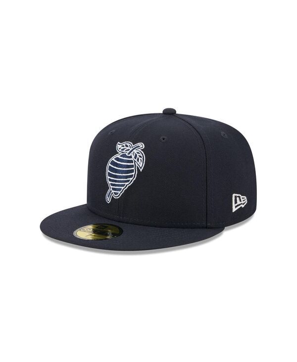 ニューエラ メンズ アクセサリー 帽子 New Era Mens Navy Charlotte Knights Theme Nights 59FIFTY Fitted Hat Navy ネイビー