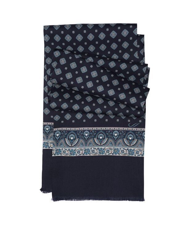 エリザベッタ メンズ アクセサリー マフラー・ストール・スカーフ シルク Elizabetta Mens Ancona Silk Scarfor Menavy ネイビー