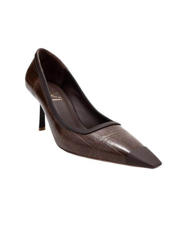 プロローグシューズ レディース パンプス Prologue Shoes Womens Rona Pointed Toe Pump Brown printed ブラウン