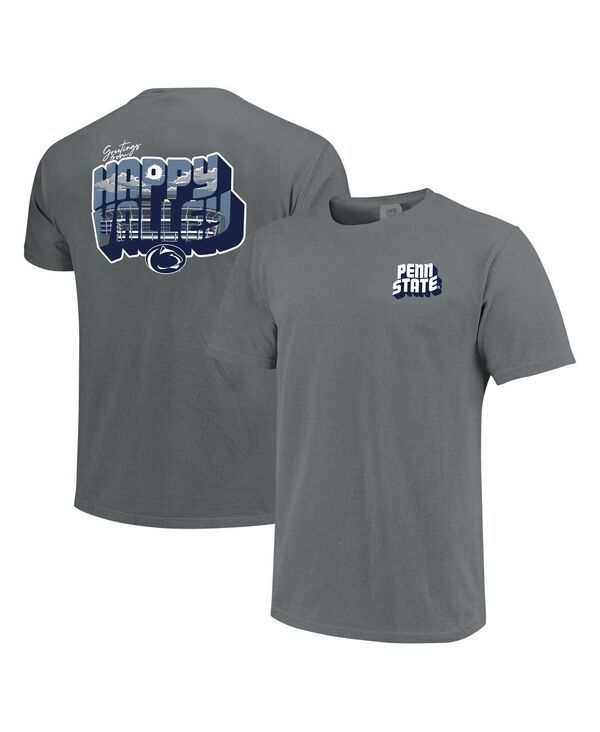 イメージワン メンズ トップス Tシャツ Image One Mens and Womens Charcoal Penn State Nittany Lions Hyper Local Welcome
