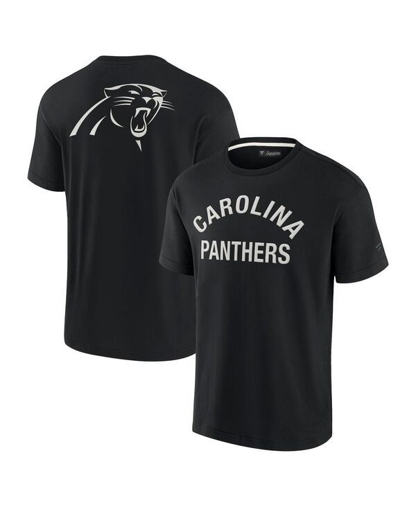 ファナティクス シグネチャー メンズ トップス Tシャツ Fanaticsignature Mens and Womens Black Carolina Panthersuper Soft Short