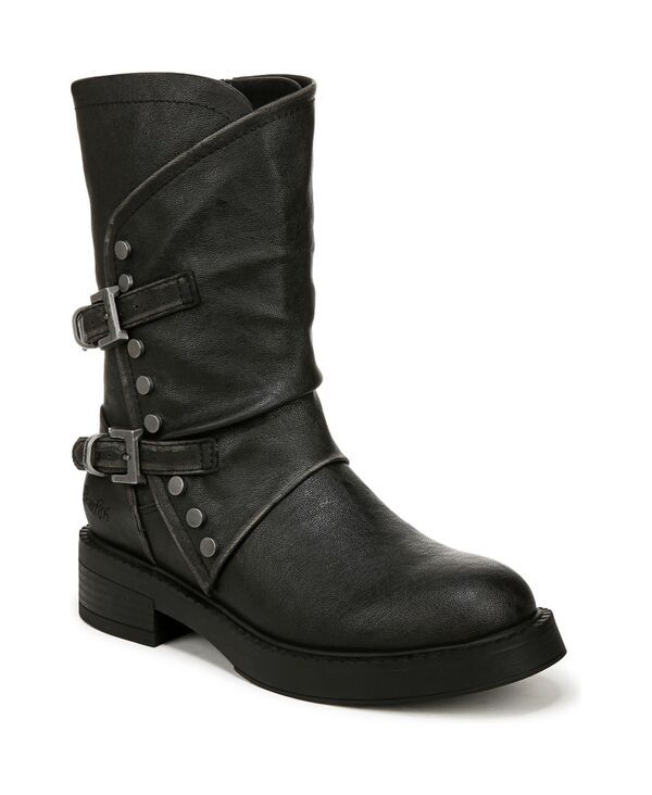 ブローフィッシュマリブ レディース シューズ ブーツ・レインブーツ Blowfish Malibu Womens Venice Zipper Boots Black Distressed Faux L