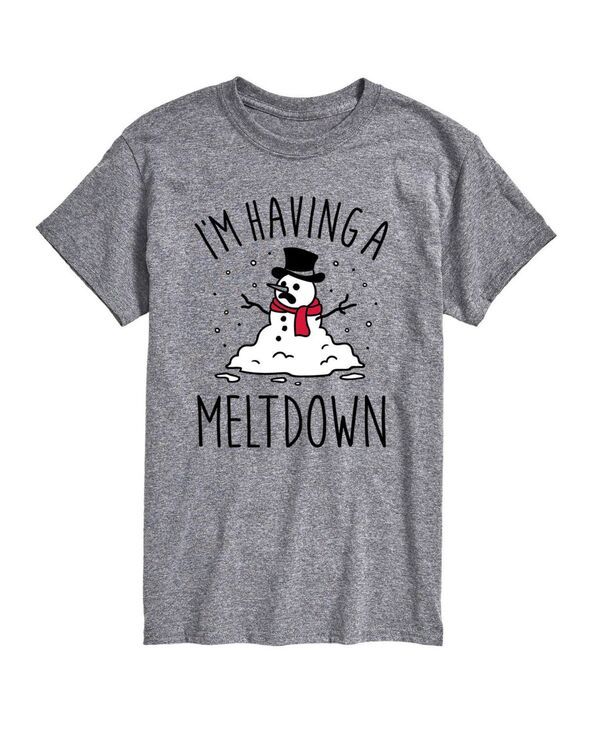 エアウェーブス メンズ トップス Tシャツ ダウン AIRWAVES Mens Having a Meltdown Short Sleeve Tshirt Gray グレー