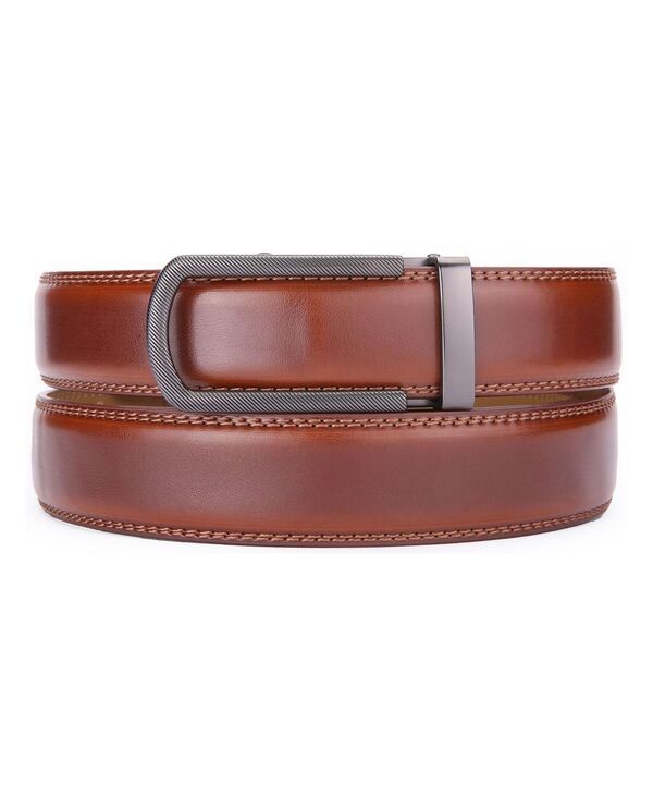ミオマリオ メンズ アクセサリー ベルト リブ Mio Marino Mens Ribbed Metal Ratchet Belt Cinnamon 9,216円