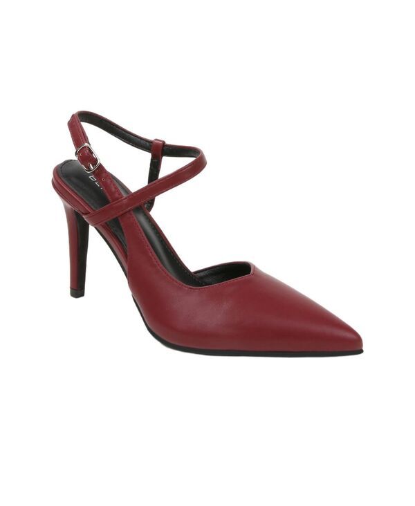 バーネス レディース シューズ パンプス アンクル ヒール BERNESS Womens Charise Wrap Around Ankle Strap Heels Wine ワイン