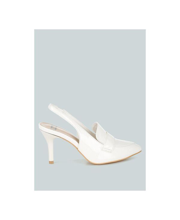 ラグアンドコー レディース シューズ パンプス サンダル ローファー Rag Co Voisin Slingback Loafer Sandals White ホワイト