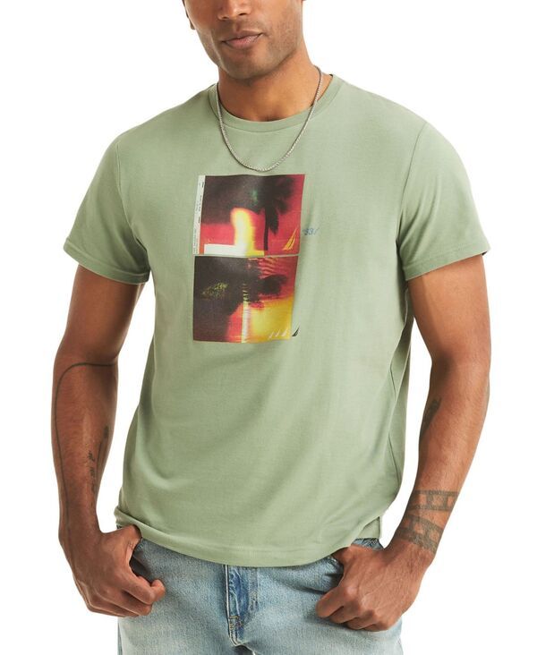 ナウティカ メンズ トップス Tシャツ クルーネック グラフィック Nautica Mens Crewneck Graphic TShirt Seaspray
