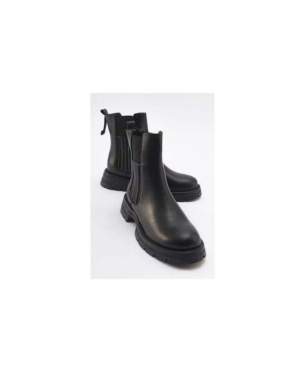 プロローグシューズ レディース ブーツ・レインブーツ チェルシーブーツ チェルシー Prologue Shoesofia Chelsea Boot Women Black faux leather ブ
