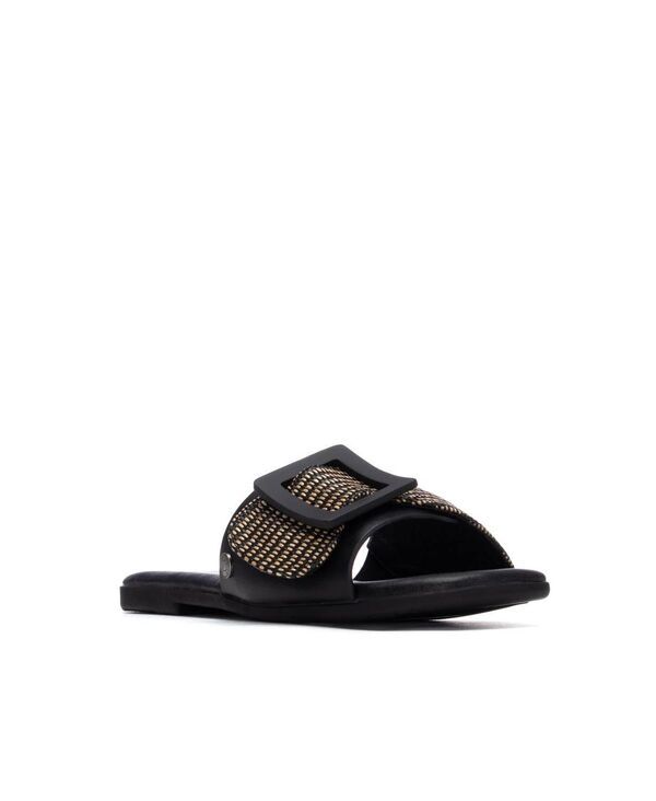 キシタイ レディース シューズ サンダル XTI Womens Refresh Collection Flat Sandals Black ブラック