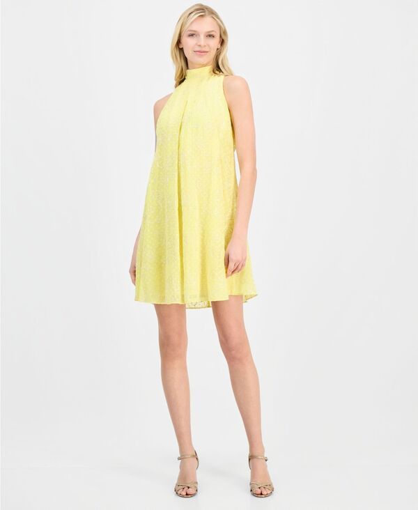 ロビー・ビー レディース トップス ワンピース Robbie Bee Womens MockNeck Shift Dress YellowGold イエロー