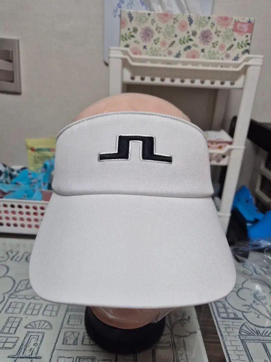 J LINDEBERG ゴルフ つば ウール 帽子 白