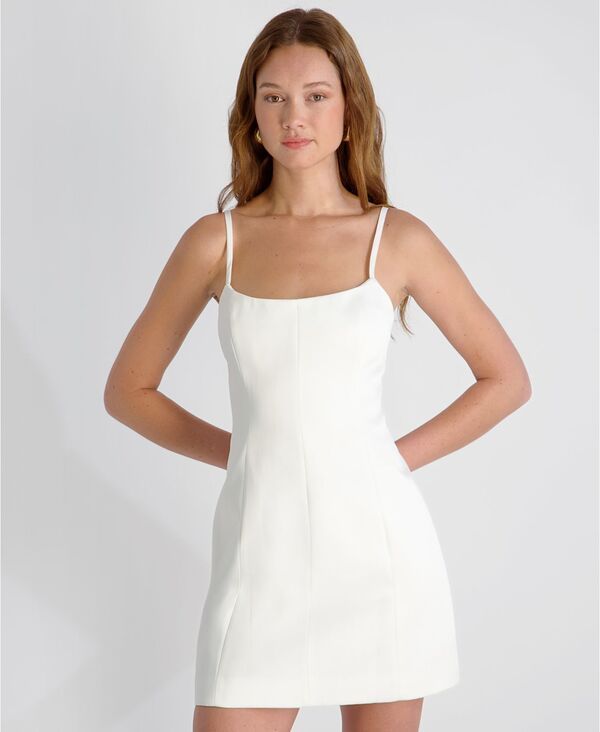 フレンチコネクション レディース トップス ワンピース ミニ サテン French Connection Womens York Satin Scoop Neck Mini Dress 10Summe