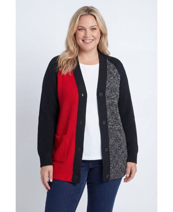ウーマン ウィズイン レディース アウター ニット・セーター カーディガン Woman Within Womens Within ButtonFront Shaker Cardigan Sweater